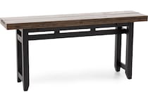 ecin black inch bar height table rectangle   