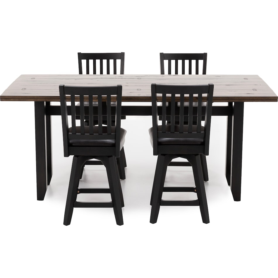 ecin black inch bar height table rectangle   
