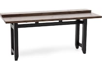 ecin black inch bar height table rectangle   