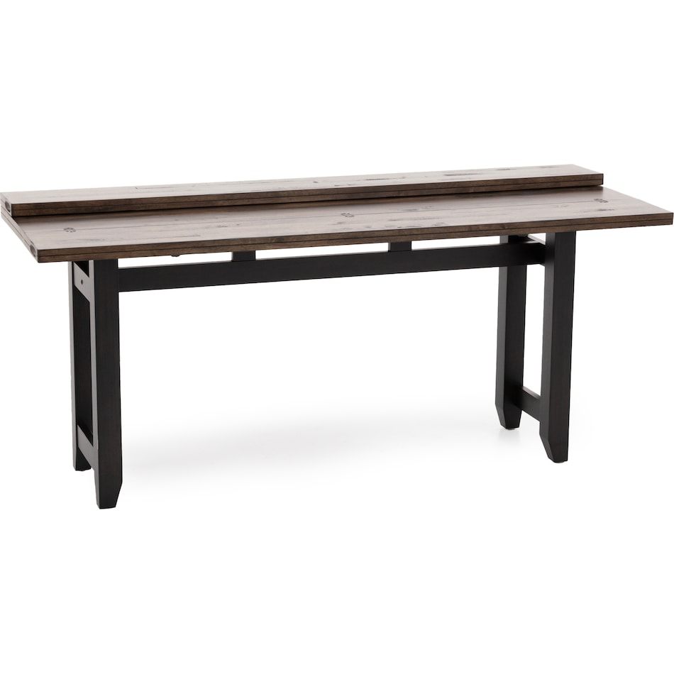 ecin black inch bar height table rectangle   