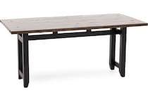 ecin black inch bar height table rectangle   