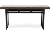 ecin black inch bar height table rectangle   