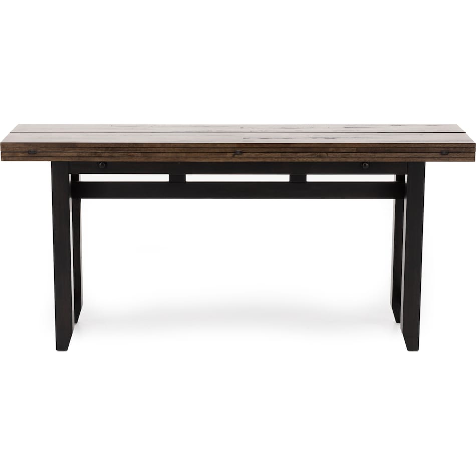 ecin black inch bar height table rectangle   