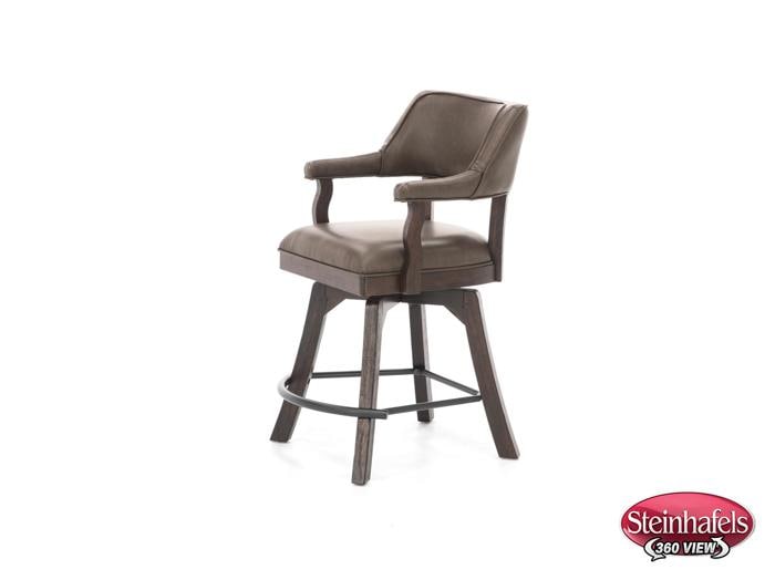 ecin brown inch & over bar seat stool  image   