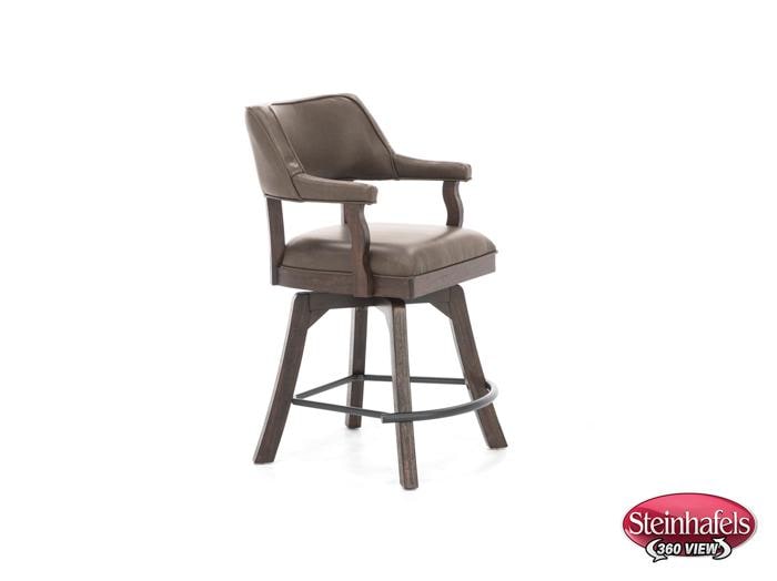 ecin brown inch & over bar seat stool  image   