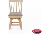 ecin brown bar side chair  image   
