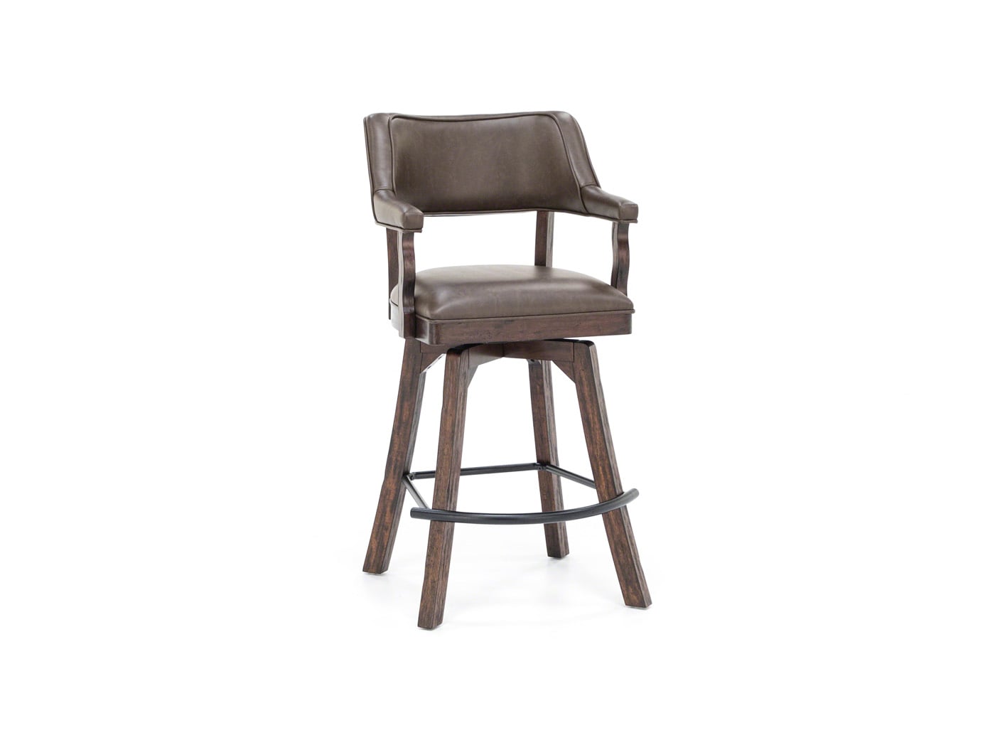 commercial swivel bar stools with back and arms