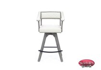 ecin grey inch & over bar seat stool  image   