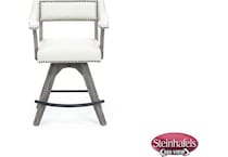 ecin grey inch & over bar seat stool  image   