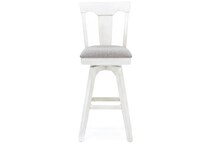 ecin white inch & over bar seat stool   
