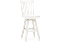 ecin white inch & over bar seat stool   