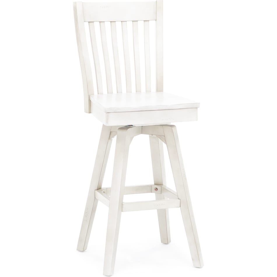 ecin white inch & over bar seat stool   