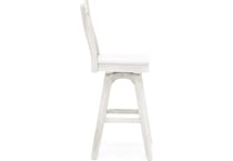 ecin white inch & over bar seat stool   