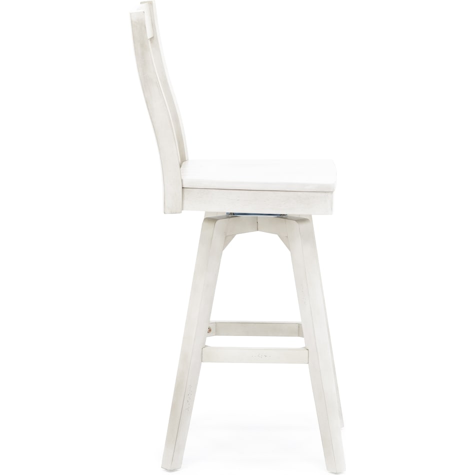 ecin white inch & over bar seat stool   