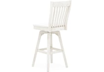 ecin white inch & over bar seat stool   