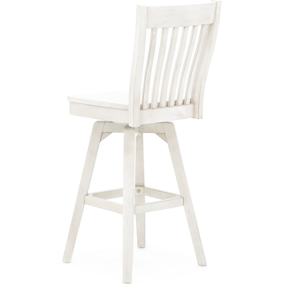 ecin white inch & over bar seat stool   