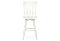 ecin white inch & over bar seat stool   