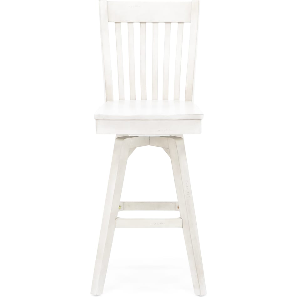 ecin white inch & over bar seat stool   