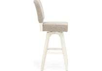 ecin white inch & over bar seat stool   