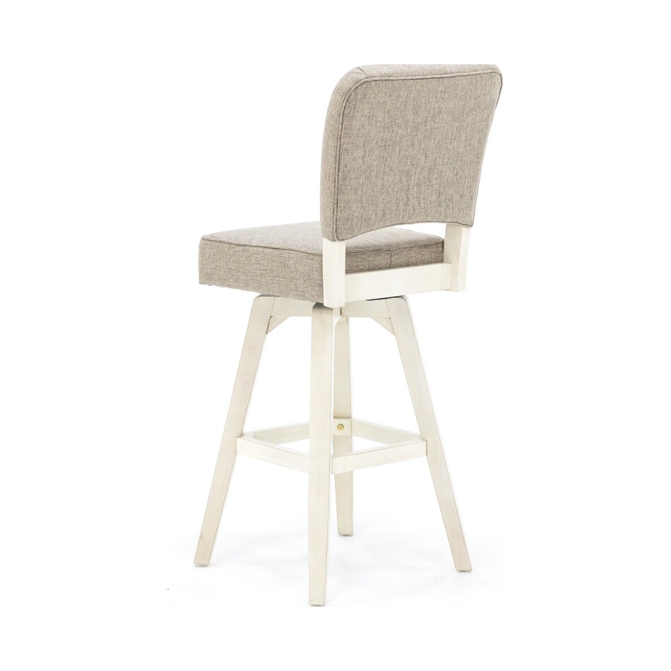 ecin white inch & over bar seat stool   