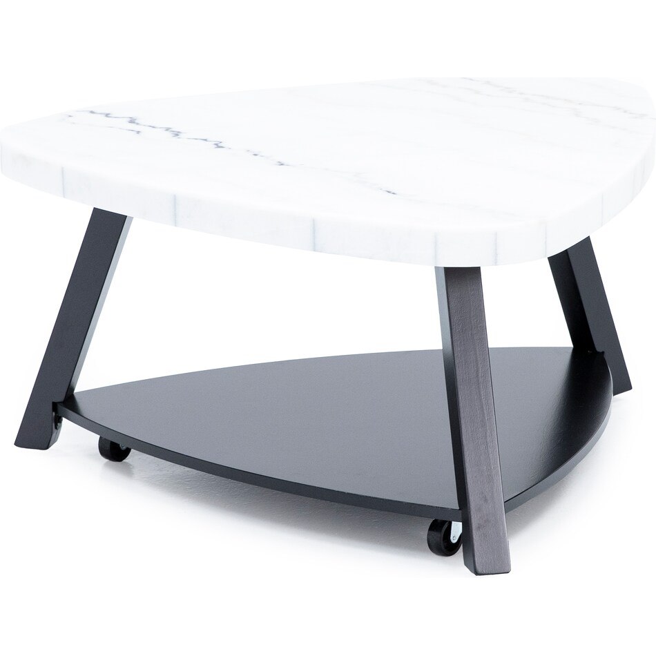 elements international group llc marblestone white cocktail table trl  