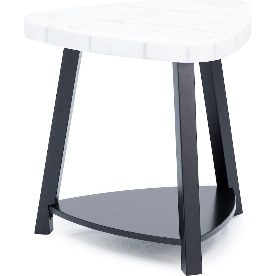 elements international group llc marblestone white end table trl  