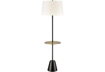 elkg black floor lamp   