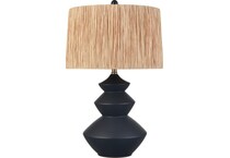 elkg black table lamp   