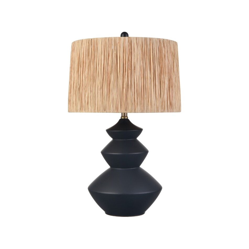 elkg black table lamp   
