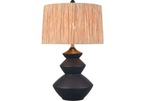 elkg black table lamp   