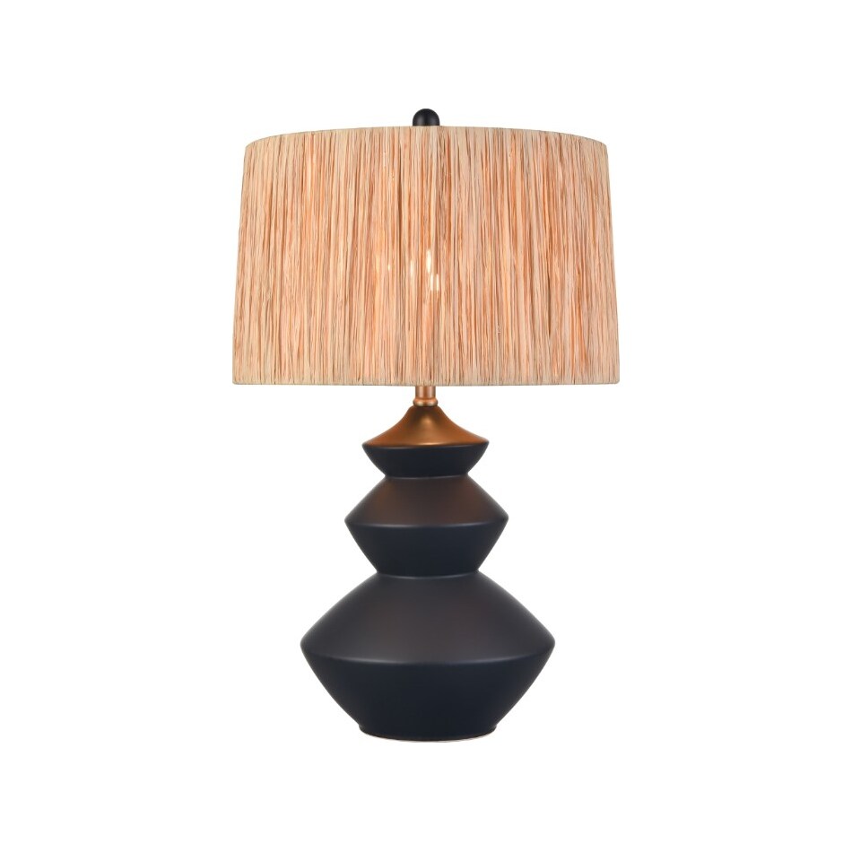 elkg black table lamp   