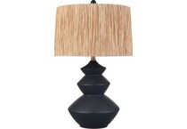 elkg black table lamp   