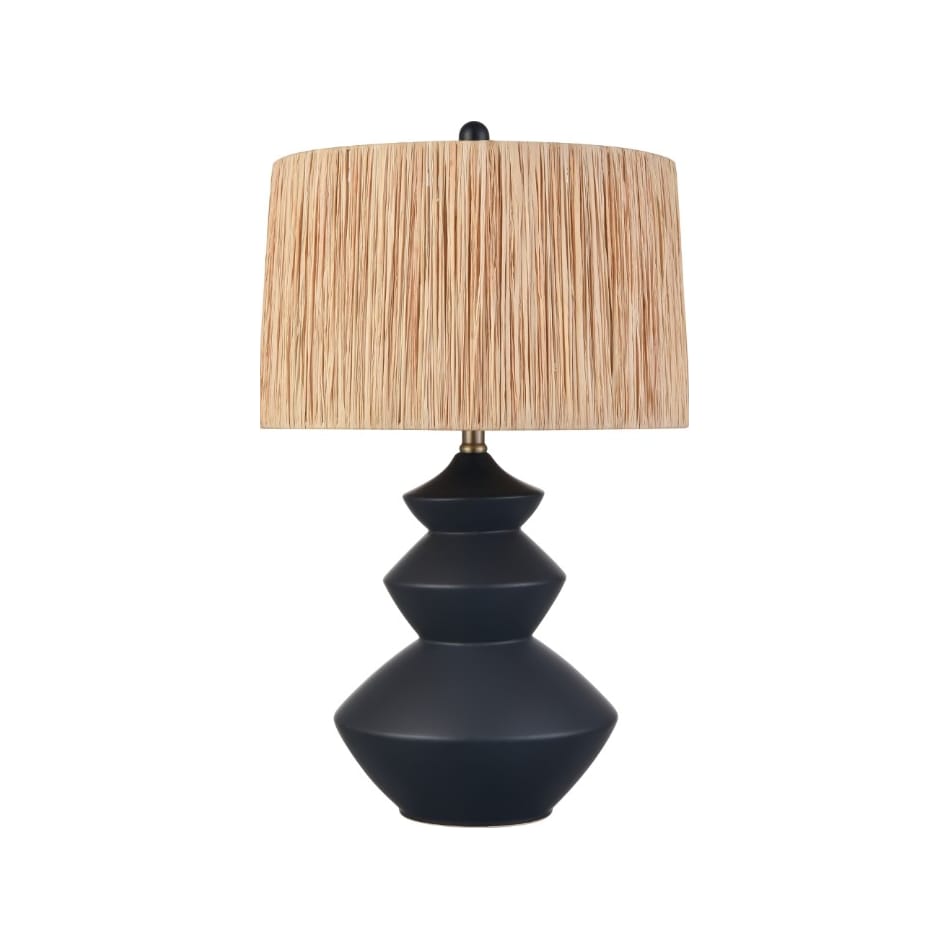 elkg black table lamp   