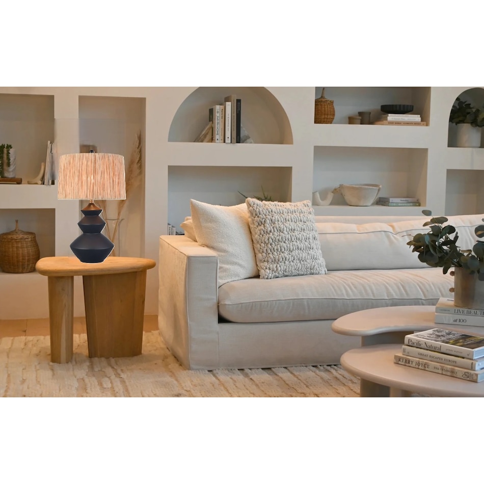 elkg black table lamp   