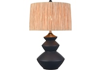 elkg black table lamp   