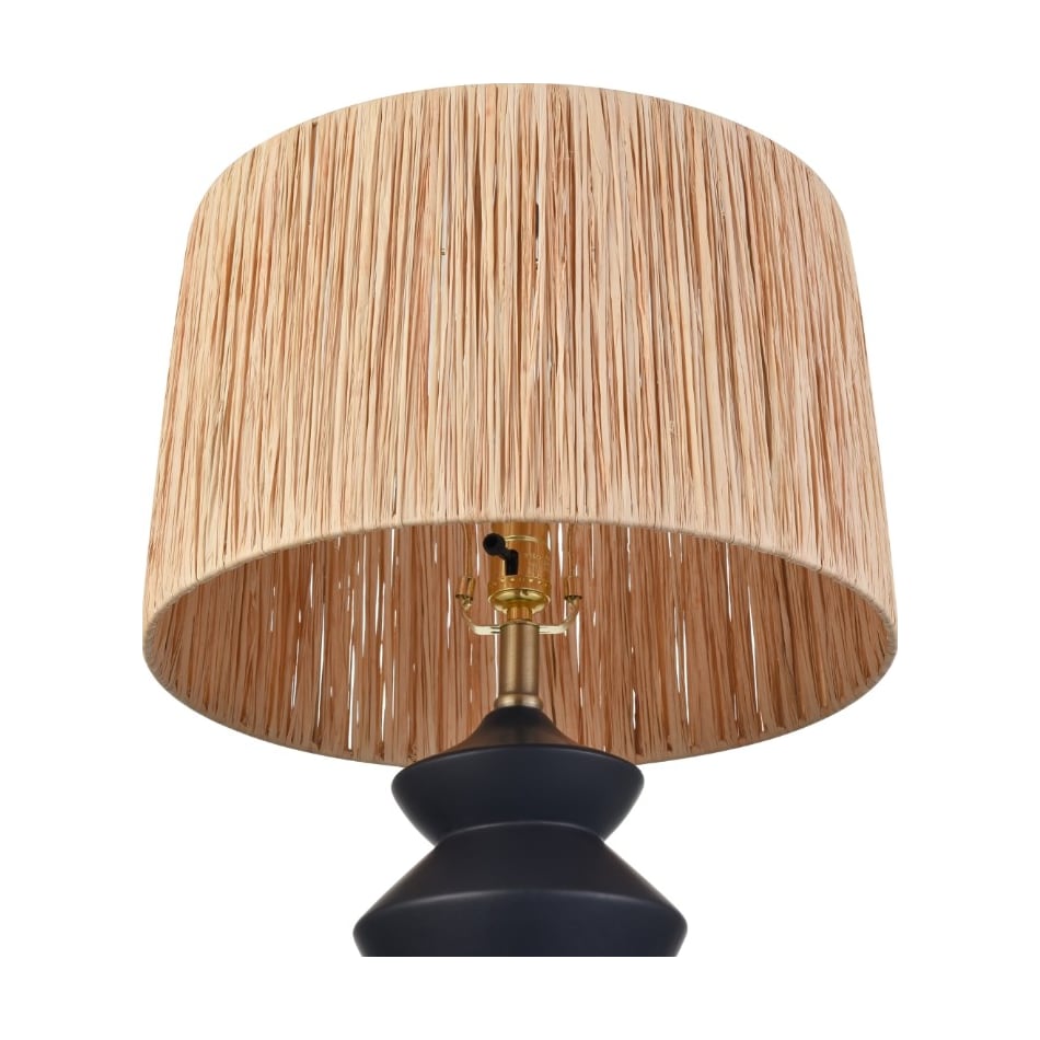 elkg black table lamp   