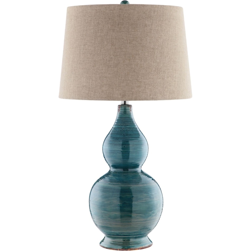 elkg blue table lamp   