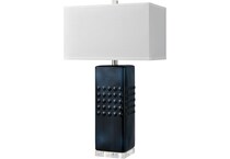 elkg blue table lamp   
