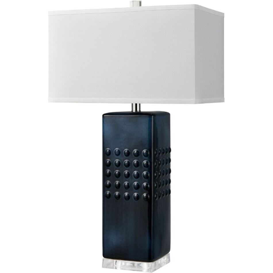 elkg blue table lamp   