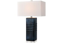 elkg blue table lamp   