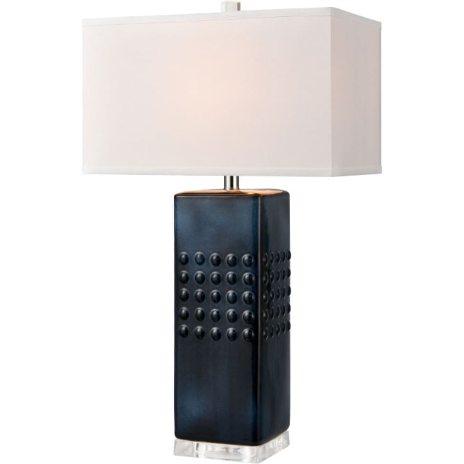 elkg blue table lamp   