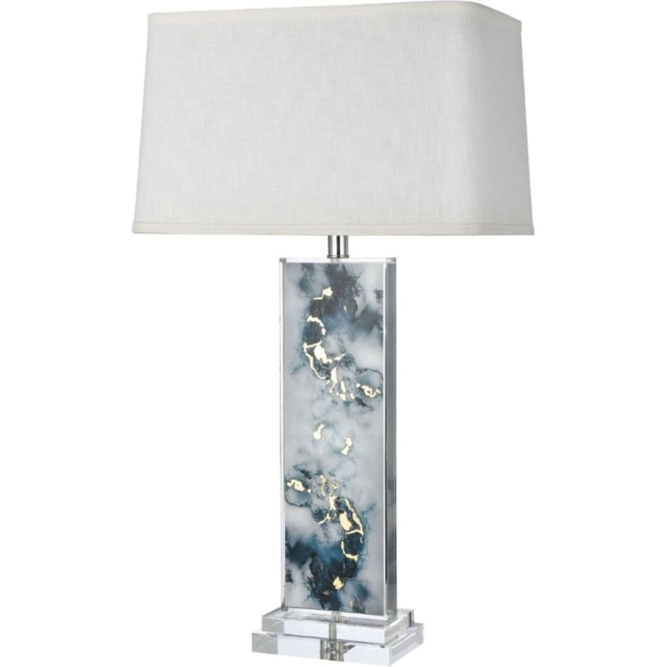 elkg blue table lamp   