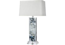 elkg blue table lamp   