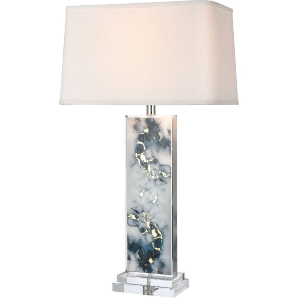 elkg blue table lamp   