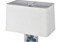 elkg blue table lamp   