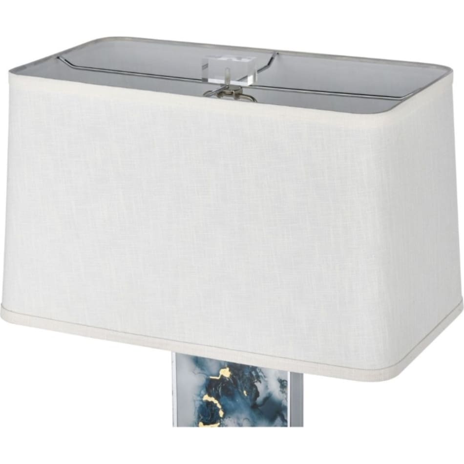 elkg blue table lamp   