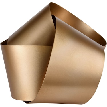 Large Gold Metal Knot Decor 10"W x 7.6"H