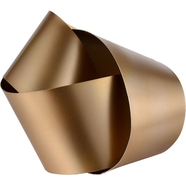 Large Gold Metal Knot Decor 10"W x 7.6"H