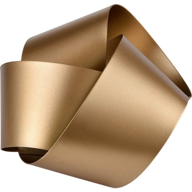 Small Gold Metal Knot Decor 7"W x 4.75"H