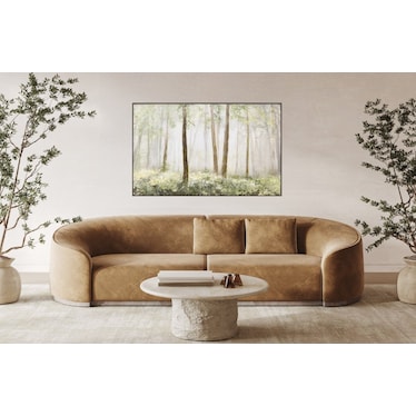 Sunlit Forest Framed Art 48.25"W x 32.5"H